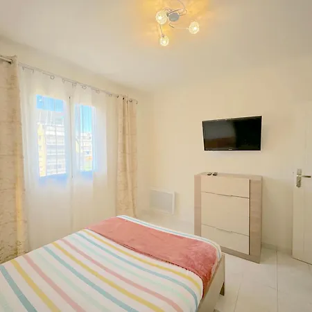 Beau 3p à 4 Min Des Plages Centre Juan Les Pins Appartement