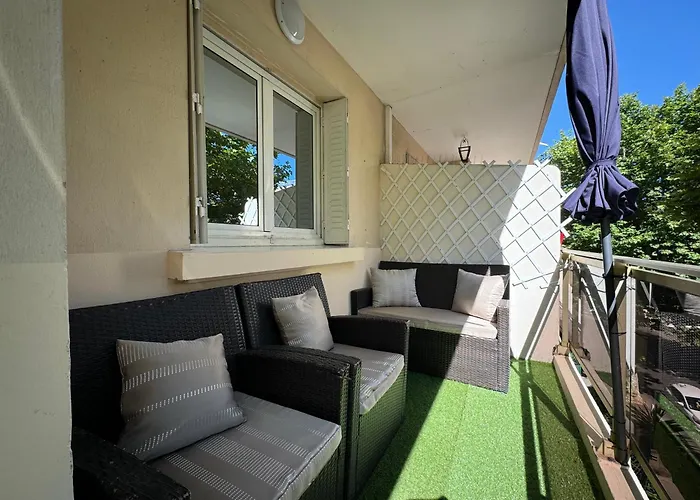 Appartement Beau 3p à 4 Min Des Plages Centre Juan Les Pins Antibes